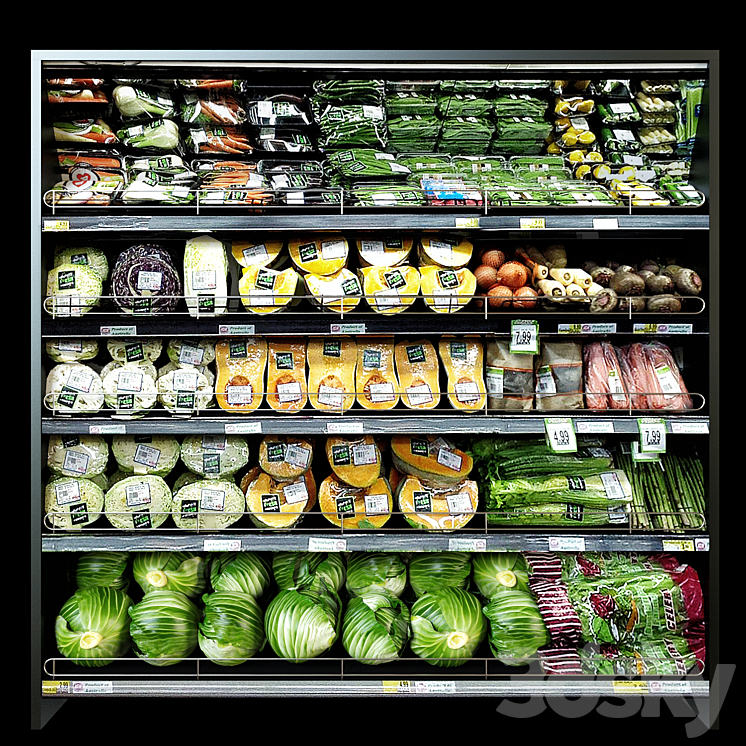 SHELVES WITH VEGETABLES 2 