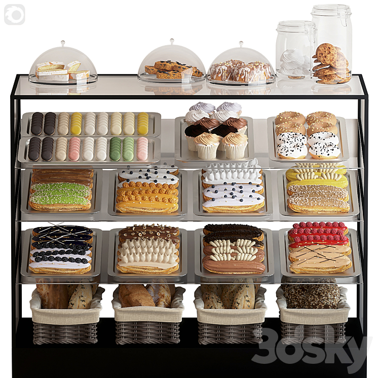 SHOWCASE WITH CONFECTIONERY CORONA 