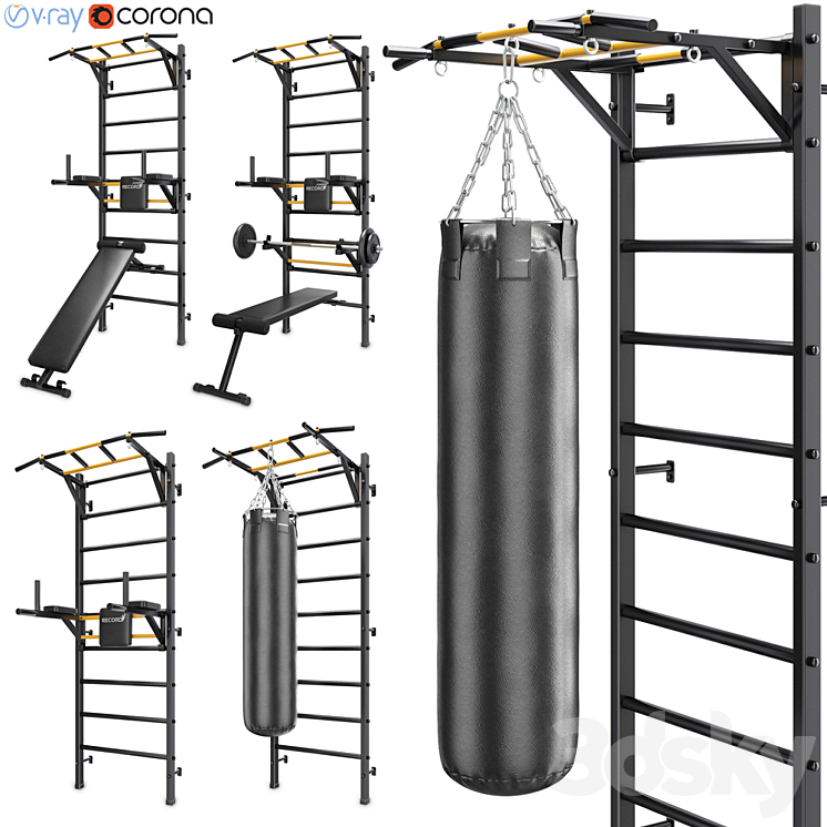 RECORD WALL BARS SET 