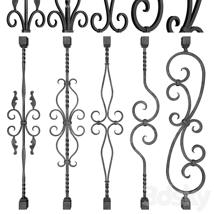 WROUGHT IRON BUNDLE NO2 RAILING 