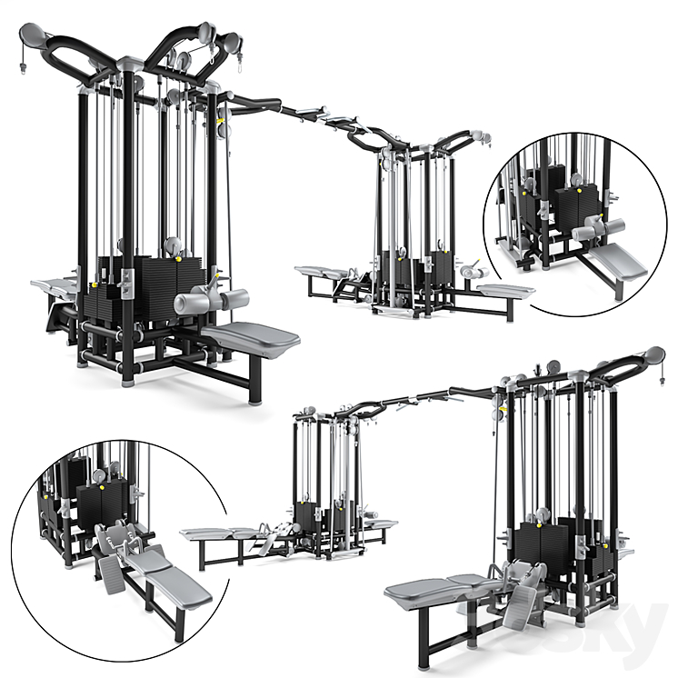 BLACK CABLE STATION SET 03 