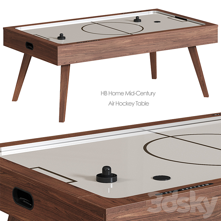 HB HOME MID CENTURY AIR HOCKEY TABLE WEST ELM 