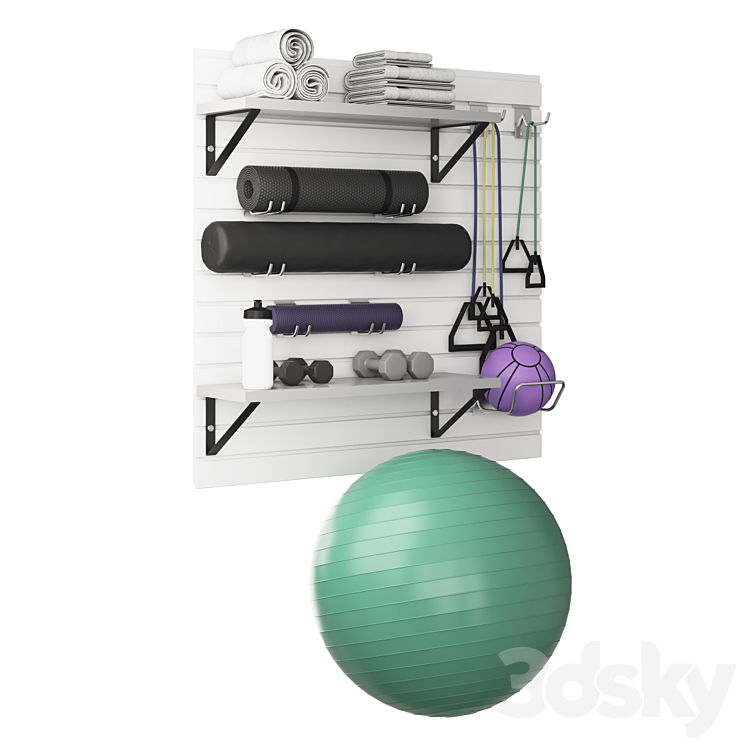 HOME FITNESS SET WHITE 