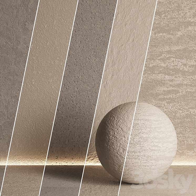 5 IN 1 SET OF DECORATIVE PLASTER NO 06 