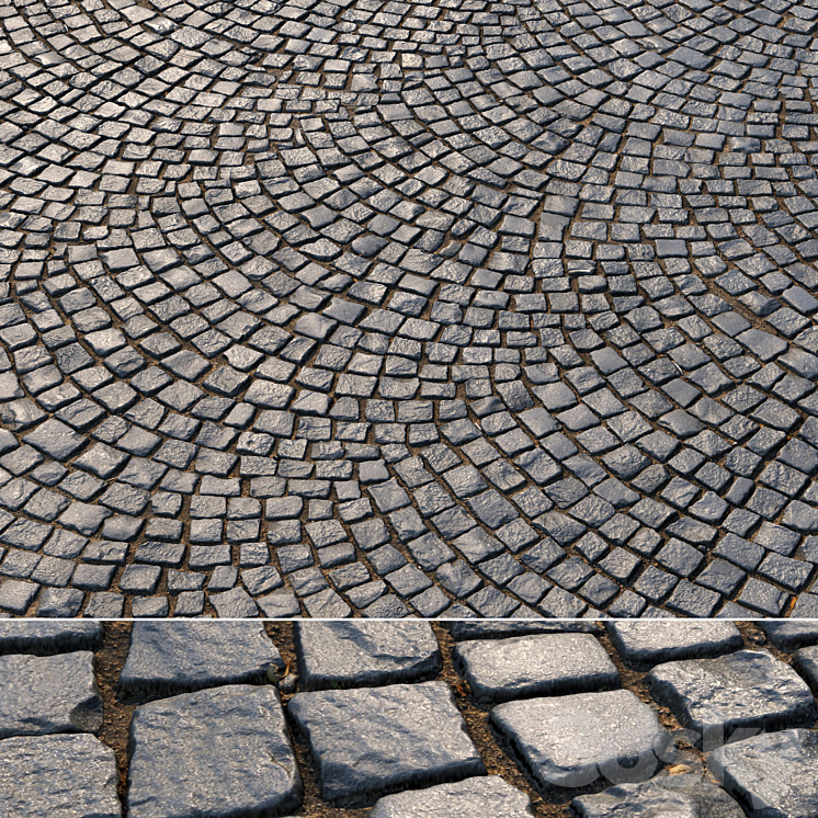MATERIAL OF RADIAL PAVING SLABS 01 