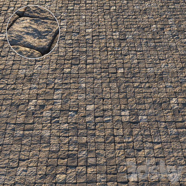 SQUARE PAVING SLAB MATERIAL 02 