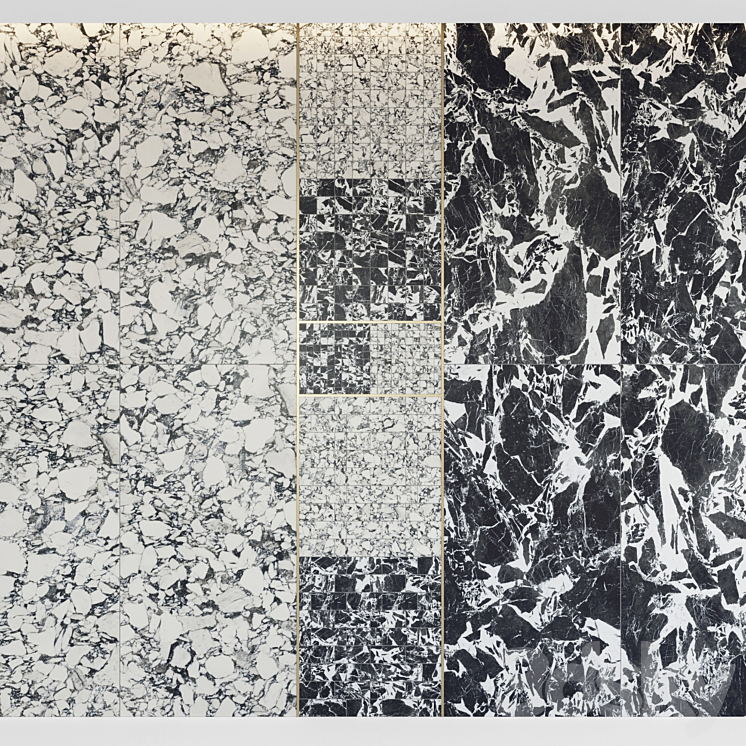 ARCHITECTURAL_DESIGN_FLOOR_GRES_PEBBLE_FRAGMENT_B_W_MARBLE_SET_3 