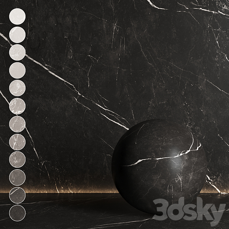 MARBLE OF DIFFERENT SHADES №17 