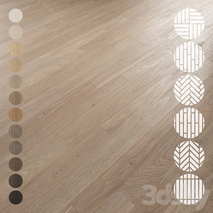 OAK FLOORING SET 022 