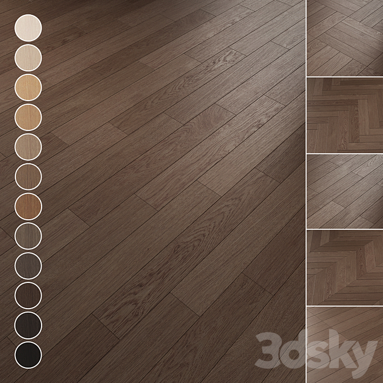 OAK FLOORING SET 081 