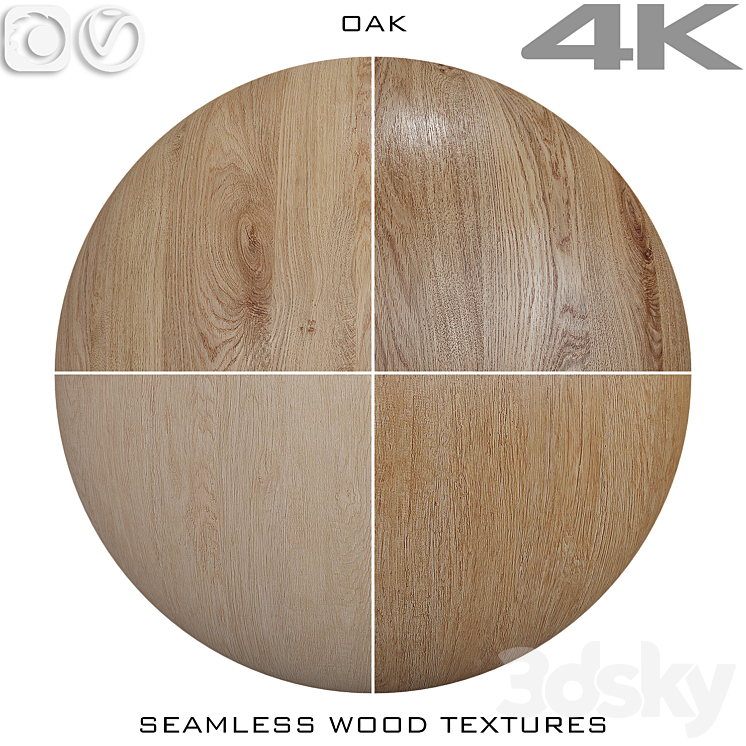 SEAMLESS WOOD TEXTURE OAK №4 