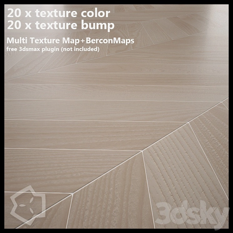Chevron parquet BeechWood MultiTexture 