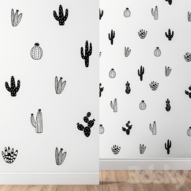 KENNA SATO DESIGNS COLLECTION CACTUS WALL DECALS 