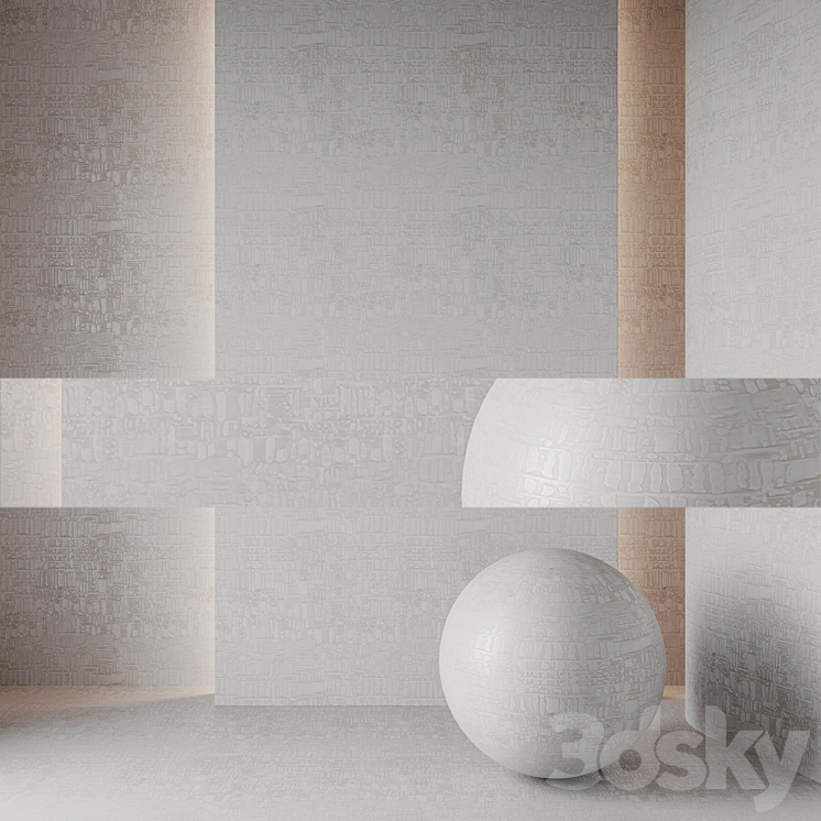 WALLPAPER STUDIO FOUR ASTERISK DESIGN BIRCH PEARL 