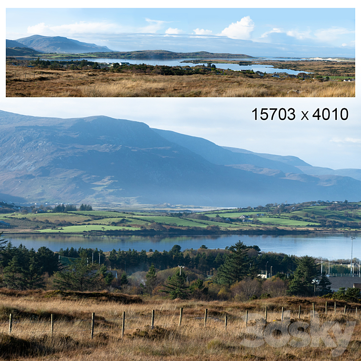AUTUMN_PANORAMA_NORTHERN_IRELAND_VIEW_OF_THE_MOUNTAINS_AND_THE_BAY 