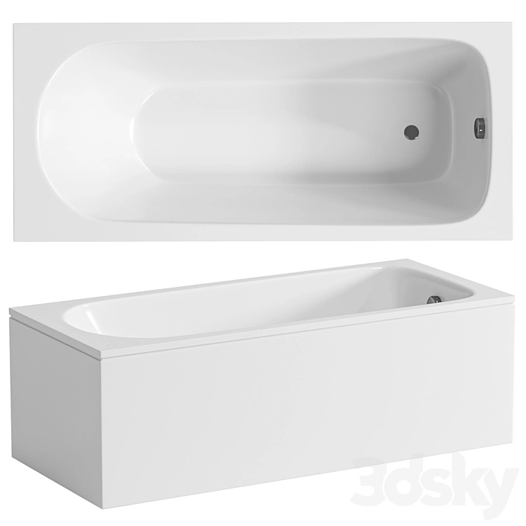 Steel bathtub Kaldewei Saniform Plus 373-1 170x75 112600010001 uncoated 