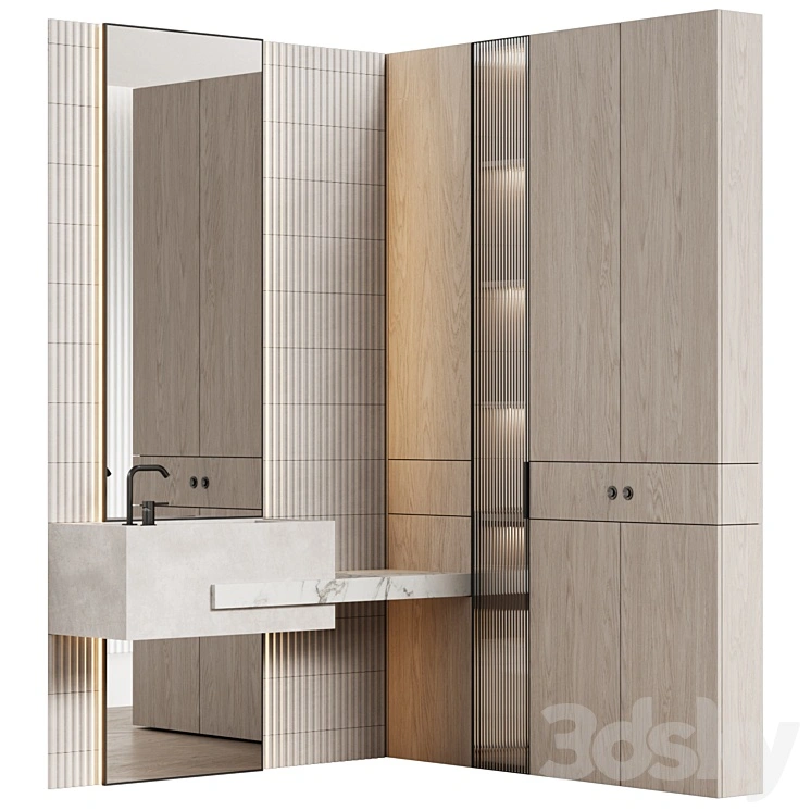 Bathroom furniture 19 modular in a modern minimalist style 
