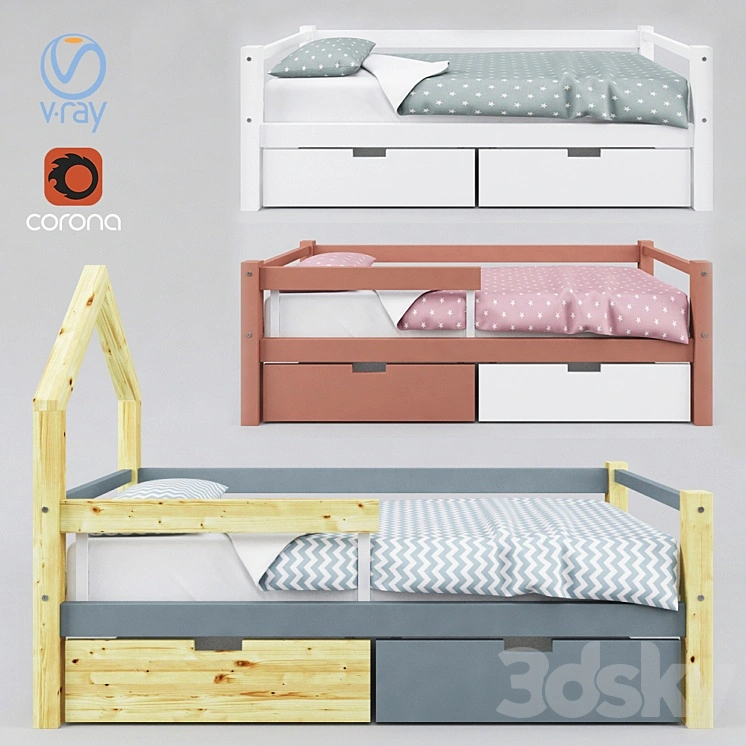Children's bed SKOGEN 