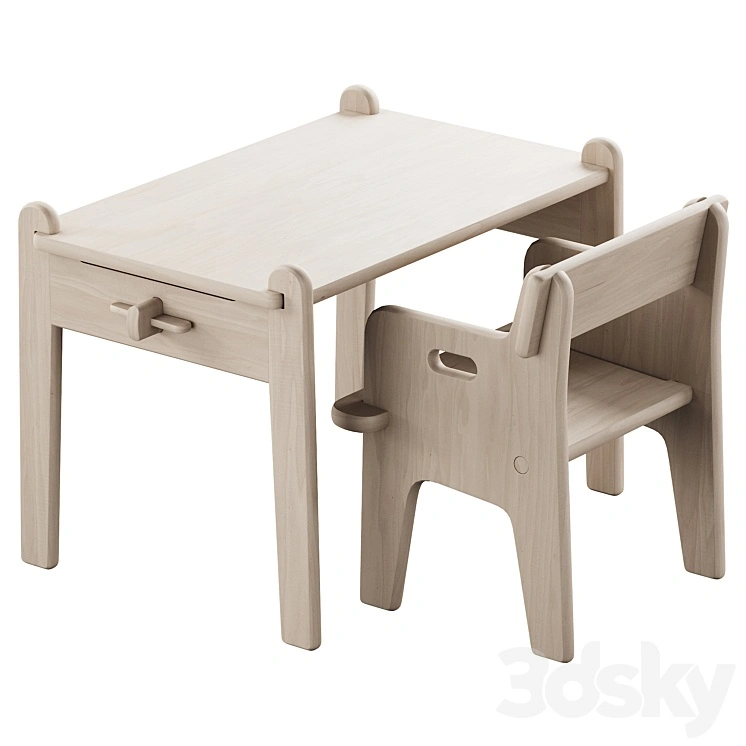 353 CH410 Peter's chair and CH411 Peter's table by Carl Hansen & Son 