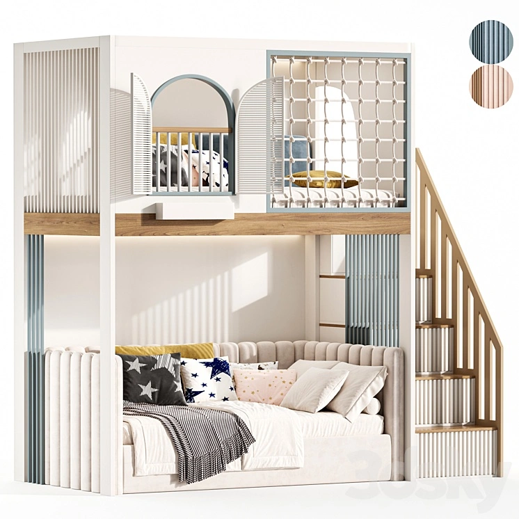 Bunk bed for kids 13 