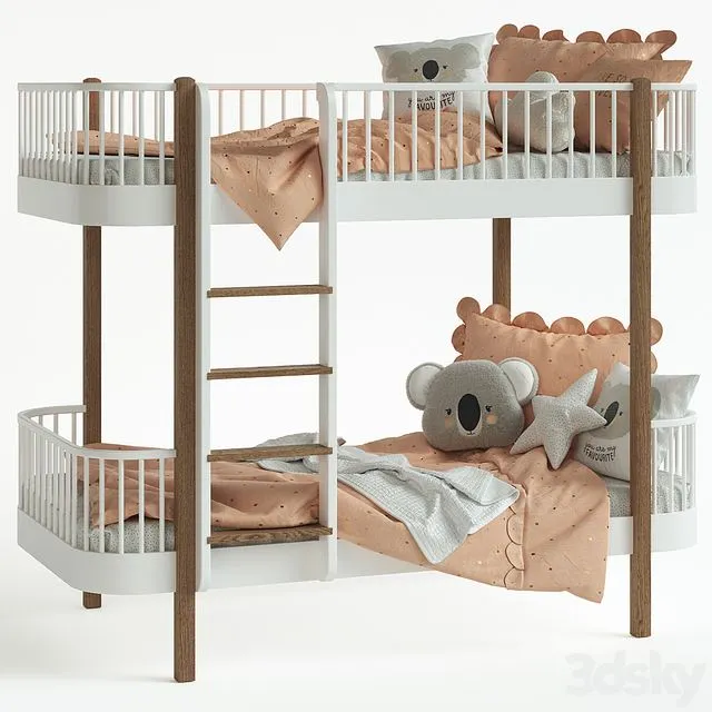 Children's bed - Nubie Oliver Wood Bed 