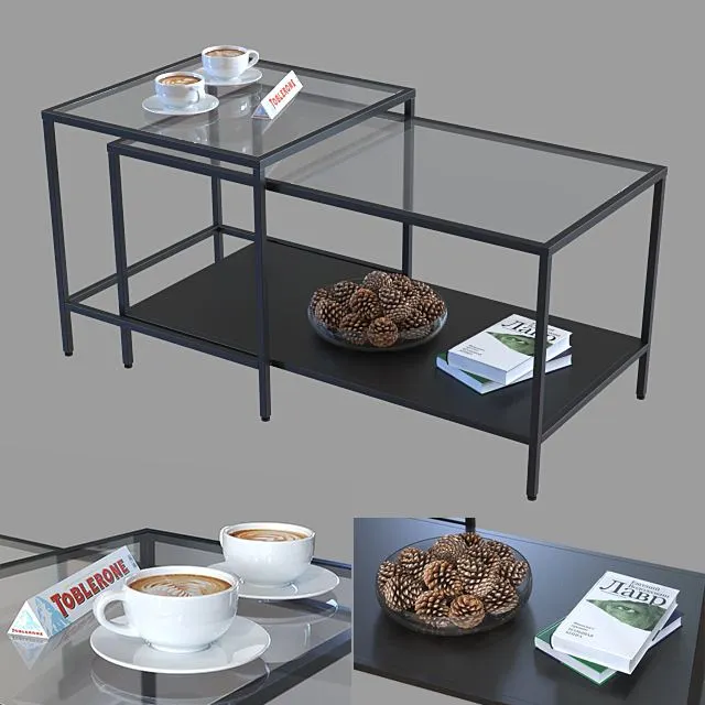 A set of tables IKEA Vitse 