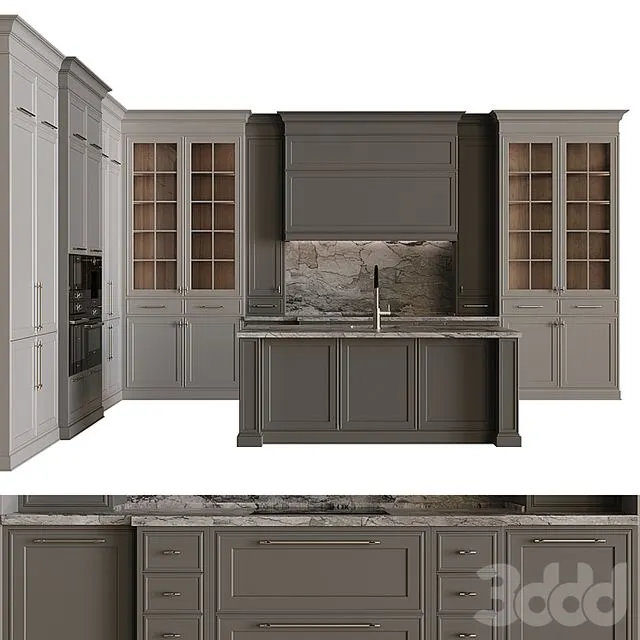 Kitchen in neoclassical style 57 