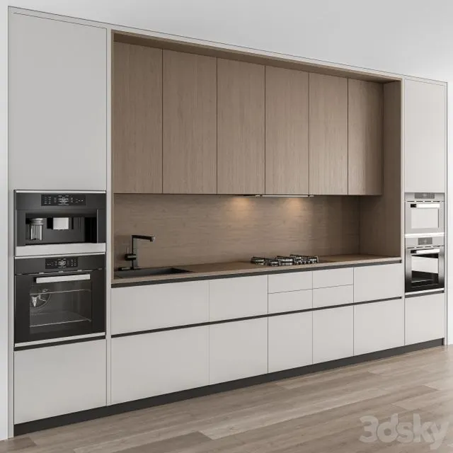 Kitchen Modern – White and Wood Cabinets 75 