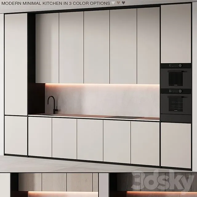 233 Modern Kitchen 11 Minimal Modern 3 Options 00 