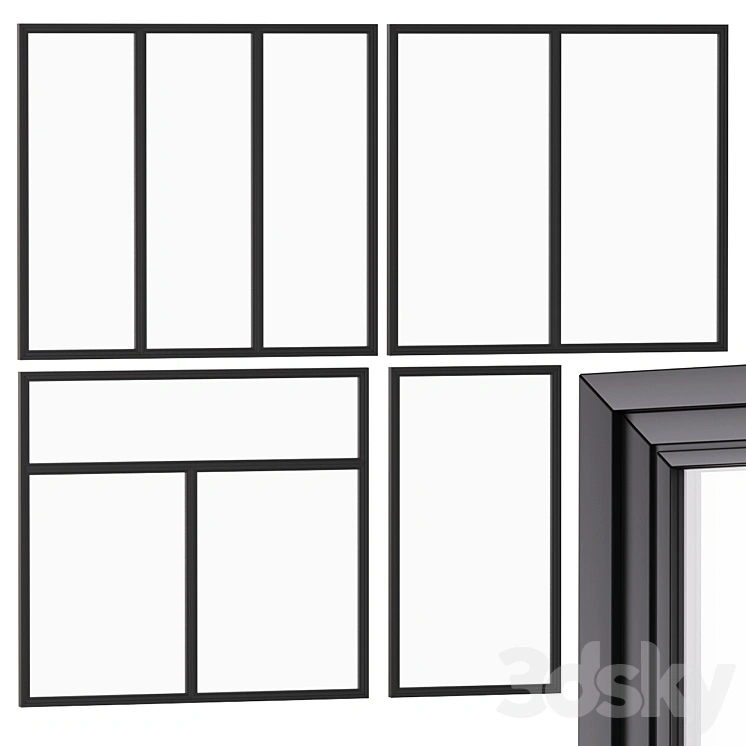 Stained glass windows / panoramic glazing 01 