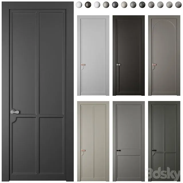 Interior_door_SOFTFORM_with_smooth_coplanar_platband_Volkhovets 