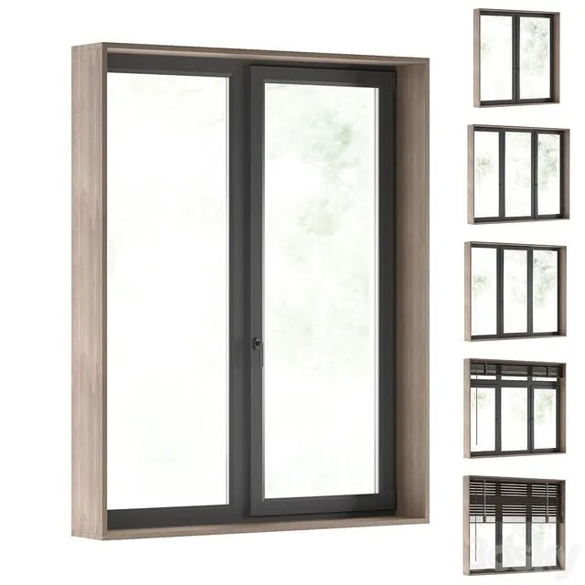 Modern windows + blinds 