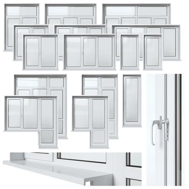 Plastic Window Balcony door 