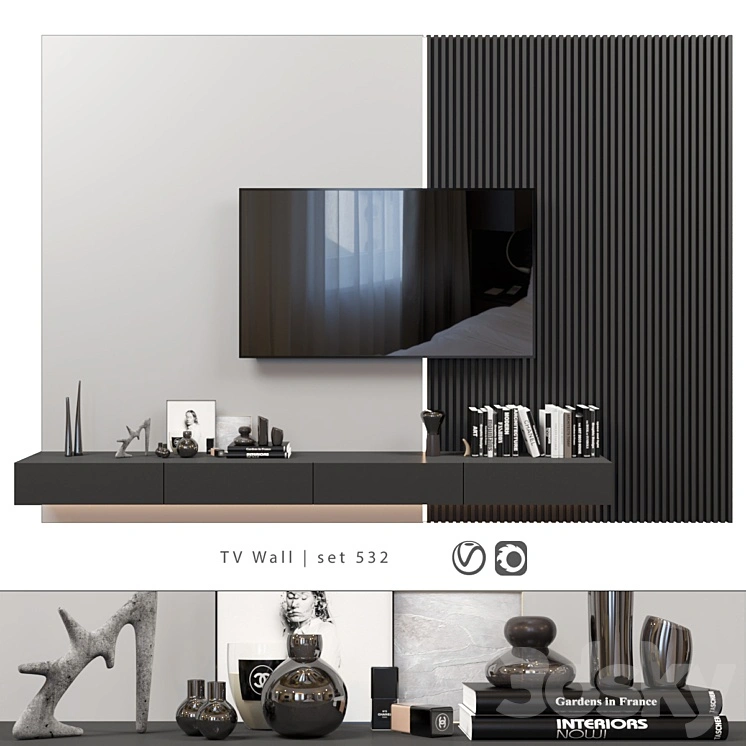 TV Wall | set 532 