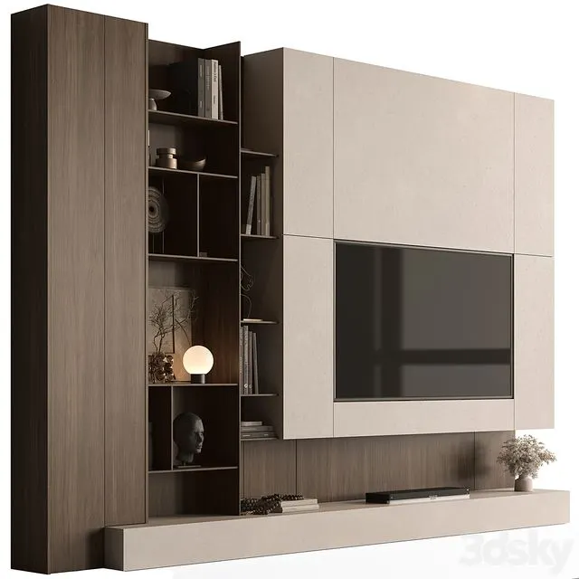 TV Wall Wooden – Set 195 