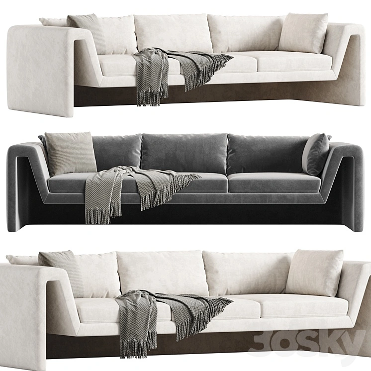 PERIMETER GRAY SOFA 