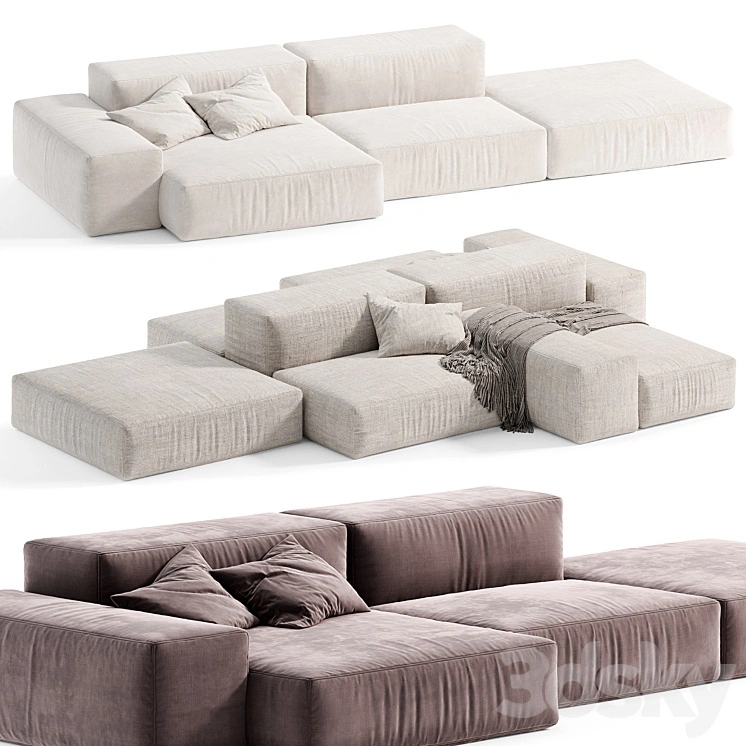 Extrasoft Living Modular Sofa by Italini, Modular sofa 