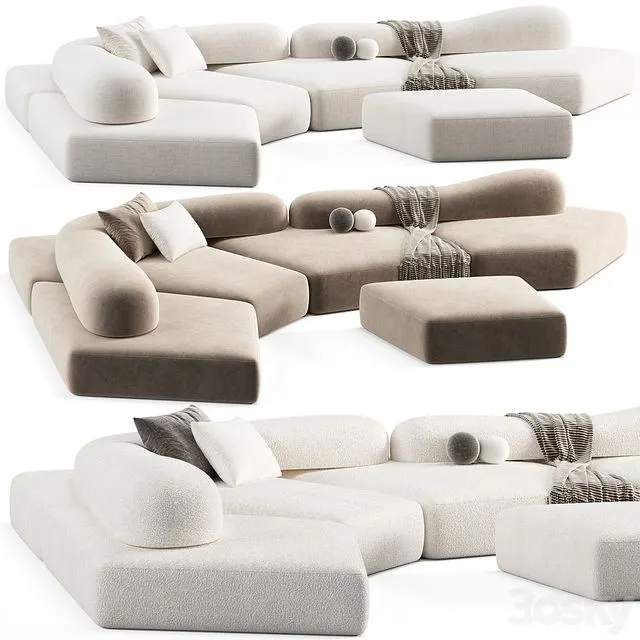 Edra On The Rocks Sectional Sofa 