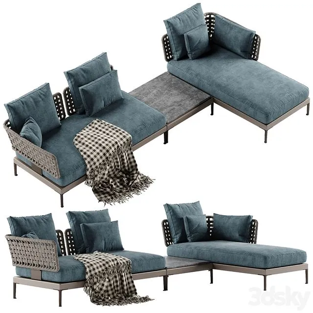 Minotti Patio sectional sofa 