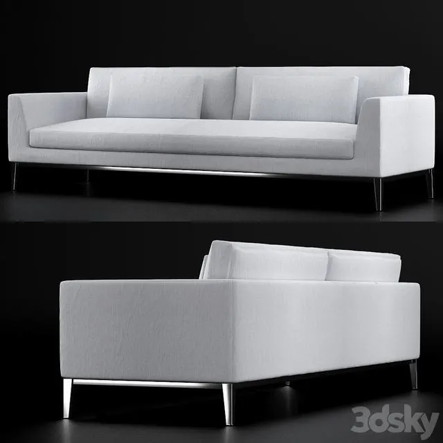 RH-ITALIA TAPER ARM FABRIC SOFA 