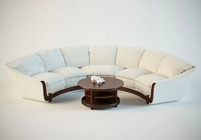 Semicircular sofa 