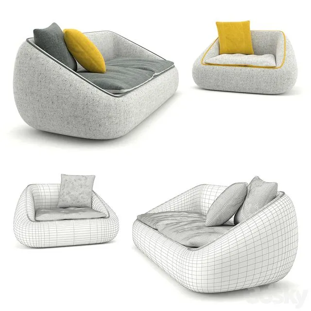 Sofa (Bamboo Sofa, Bamboo Chair) Design by Alf DaFre 