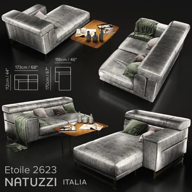 Sofa Natuzzi Etoile 2623 