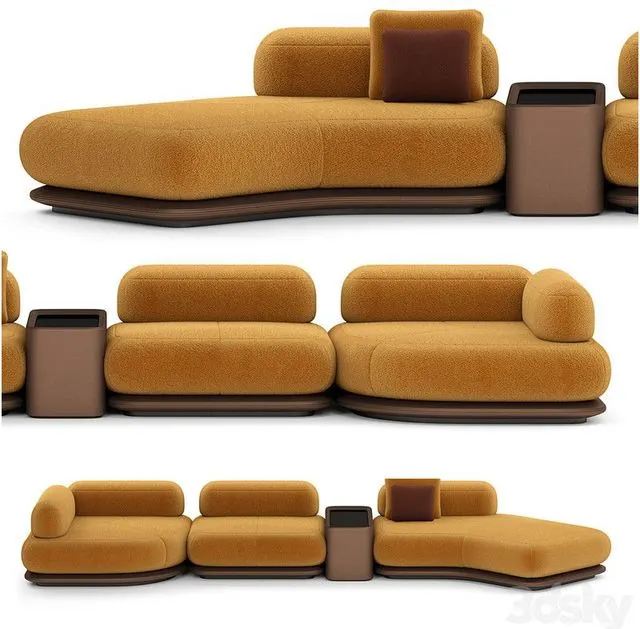 Sofa, fabric leather pillows 