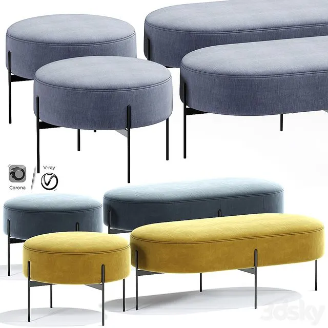 Macca ottoma set 