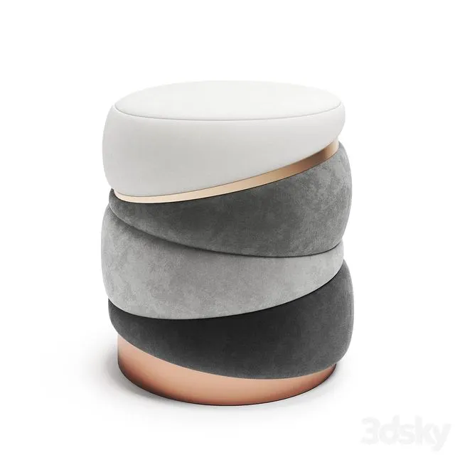 MURANTI Obsidian Stool 