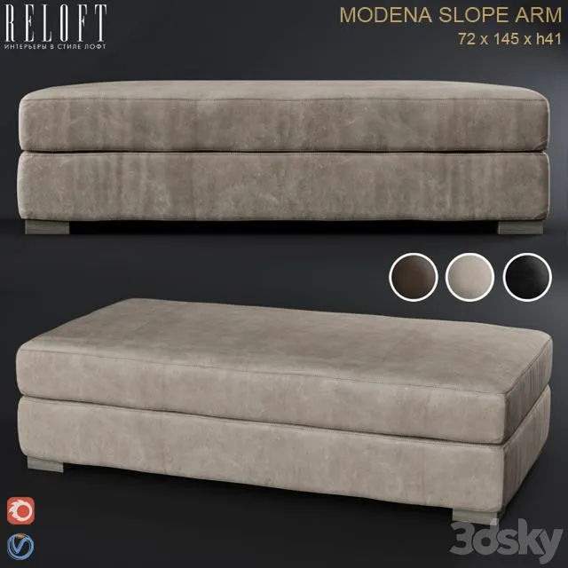 RH MODENA Ottoman, poof 