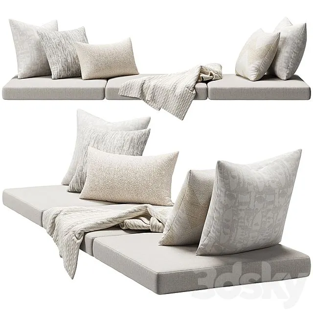 Window Seat Cushion Set 2 