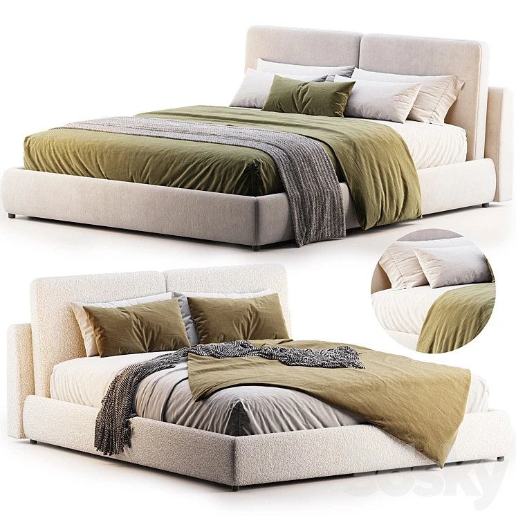 Cloud Bed Queen Cream Boucle Sundays Company 