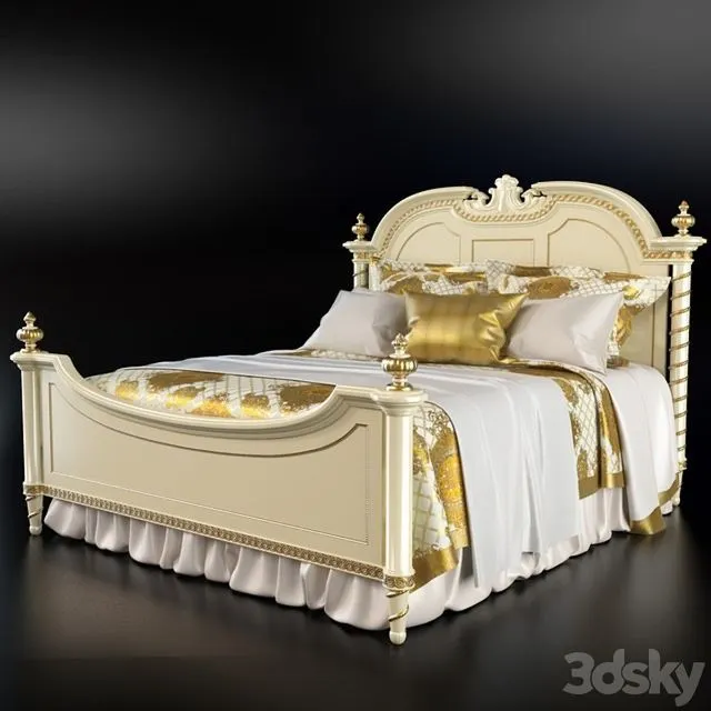 Bed Riva Mobili D’arte collection Hermitage 